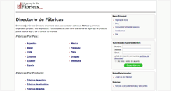 Desktop Screenshot of directoriodefabricas.com