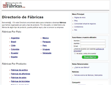 Tablet Screenshot of directoriodefabricas.com